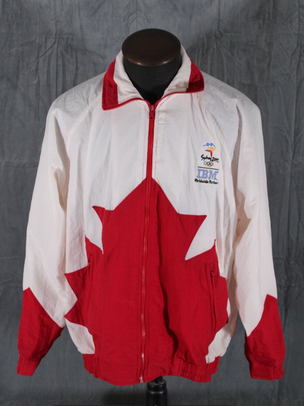 Team Canada Olympic Jacket - IBM Sponsor Sydney 2000 - Men's Extra-Lrage
